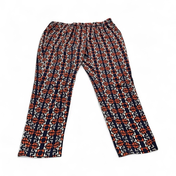 Merona Navy and Orange Geometric Pants - Picture 1 of 2